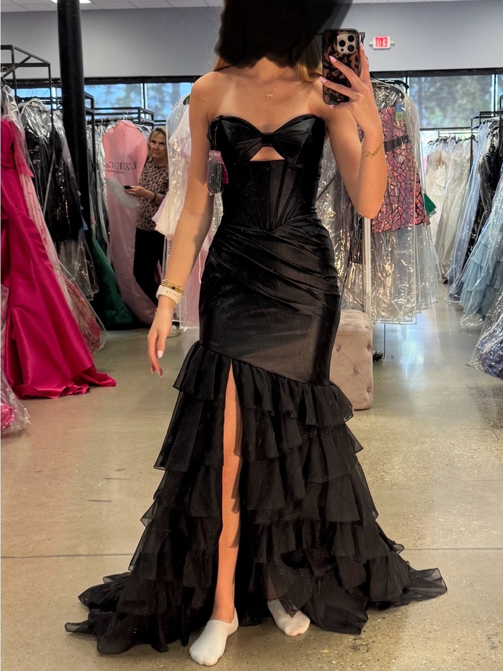 Black Sherri Hill Dress
Size 00- Style #57683